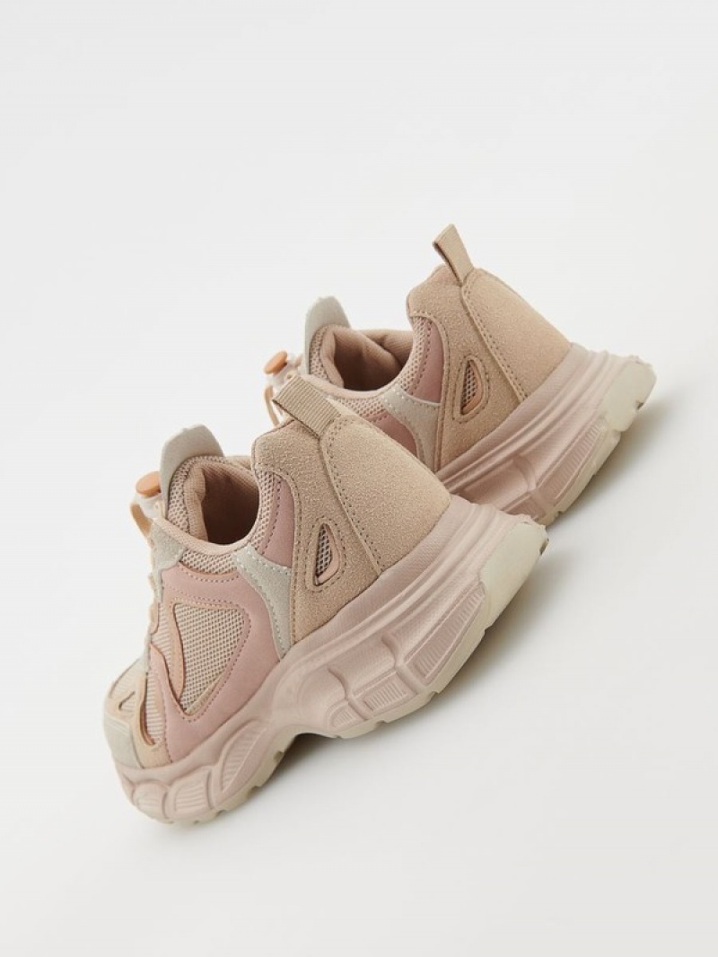 Reserved Sneakerstoggle Schuhe Mädchen Beige | 6302-NMITB