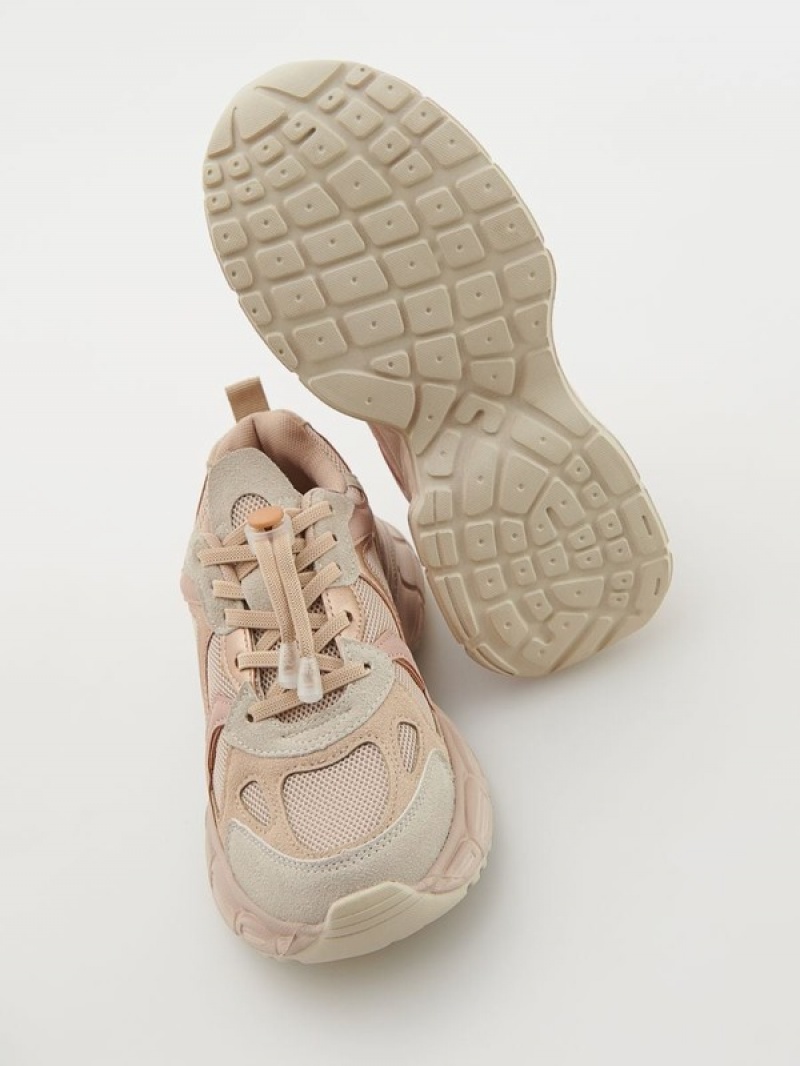 Reserved Sneakerstoggle Schuhe Mädchen Beige | 7601-LOIMQ