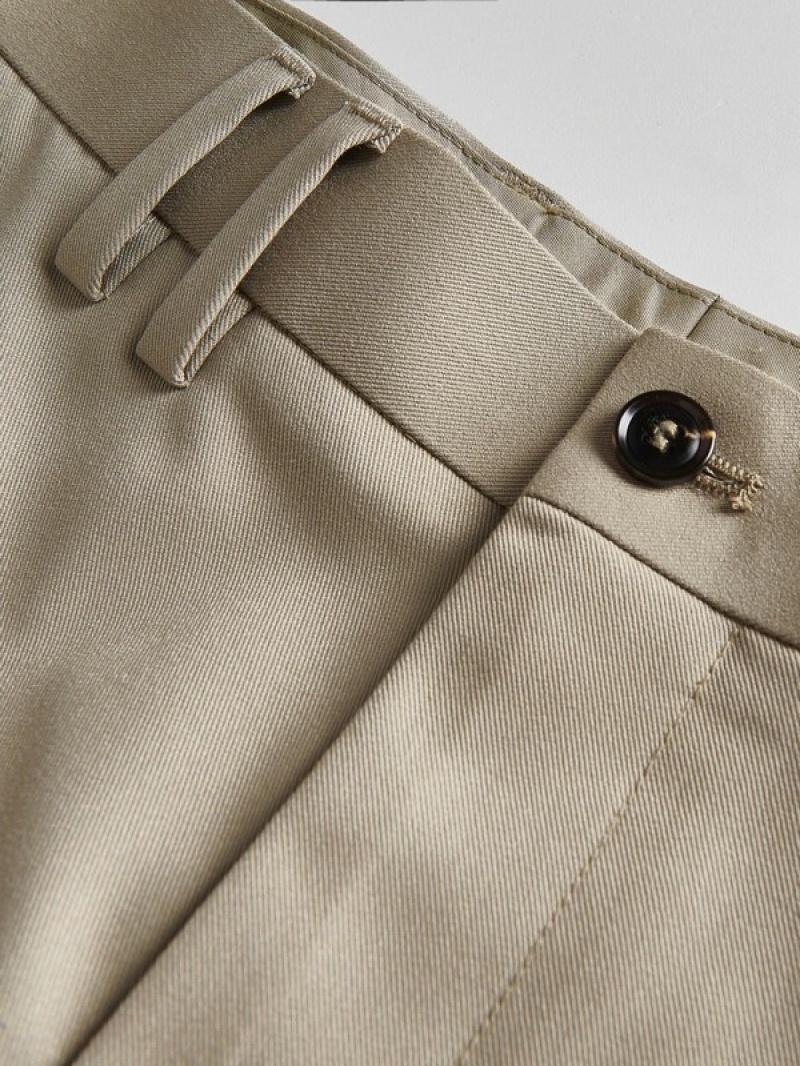 Reserved Straightpressed Crease Hosen Herren Beige | 4783-KBAIW