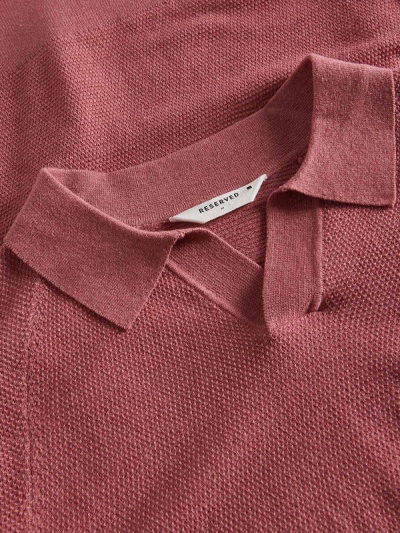 Reserved Stripe Pullover Herren Rosa | 3659-IMHLF