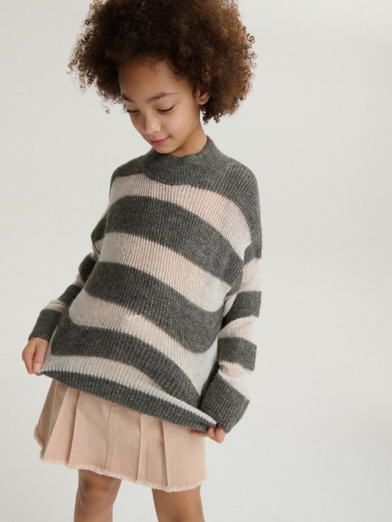 Reserved Stripe Pullover Mädchen Mehrfarbig | 2516-BJIAL