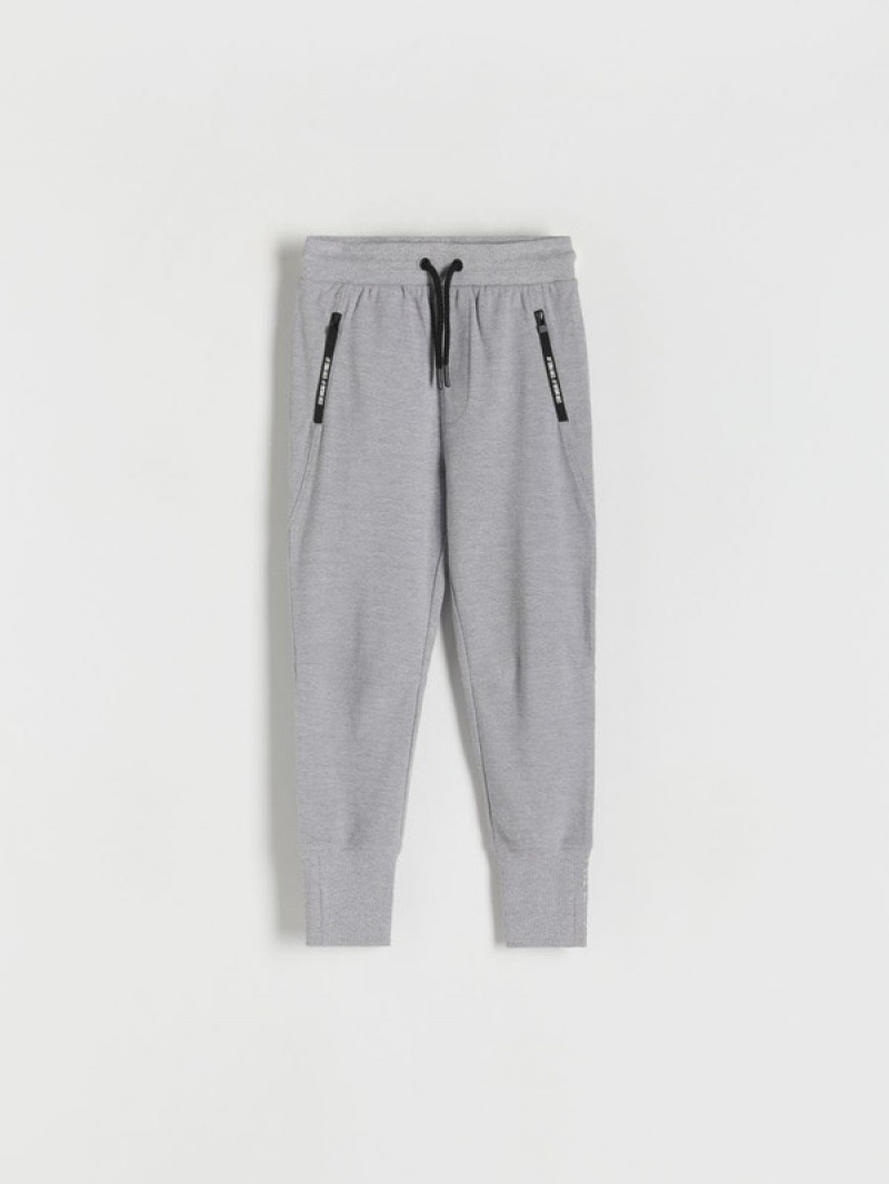 Reserved Sweat Joggerszip Fasteners Hosen Jungen Dunkelgrau | 2357-QZLWY