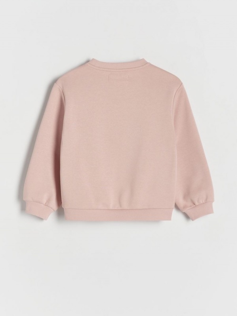 Reserved Sweatdecorative Spitze Sweatshirts Mädchen Rosa | 5106-YREBM