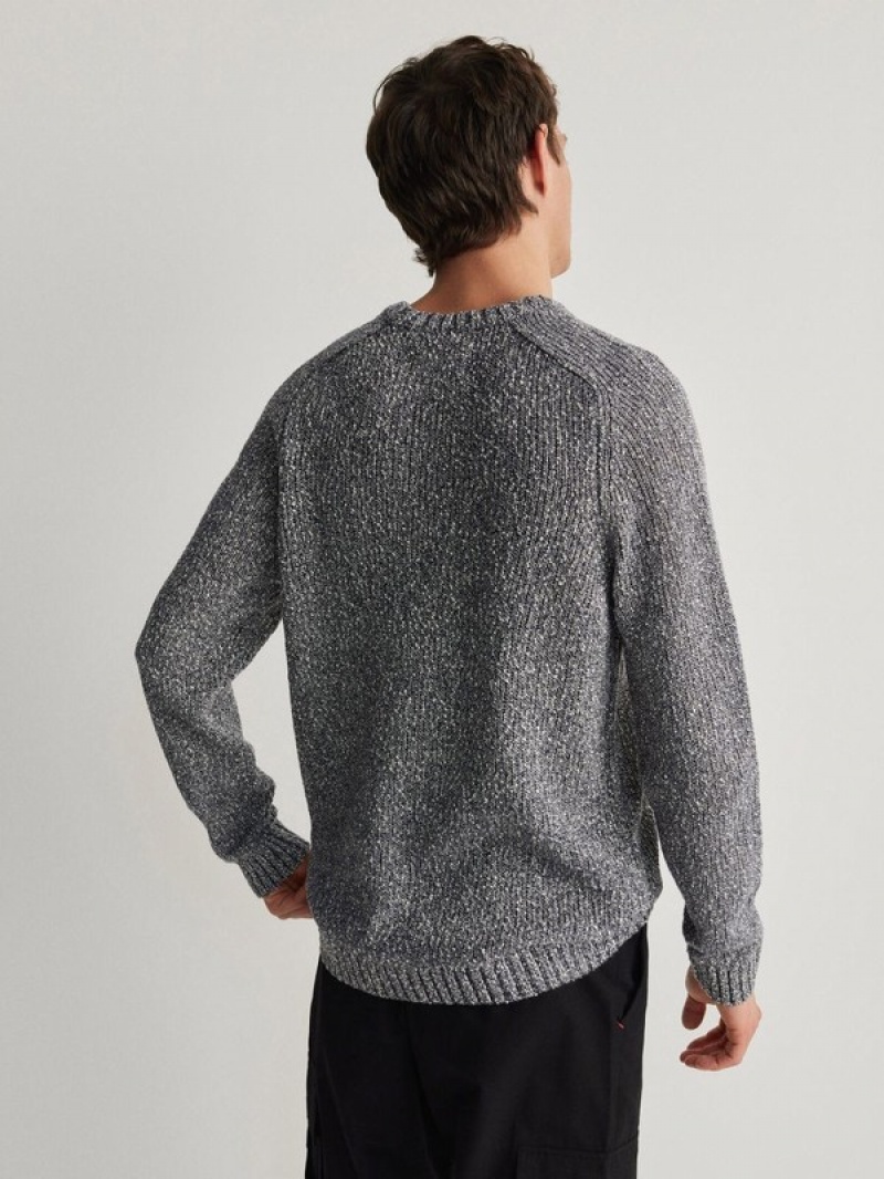 Reserved Sweaterraglan Sleeves Pullover Herren Navy | 1672-OZBJS