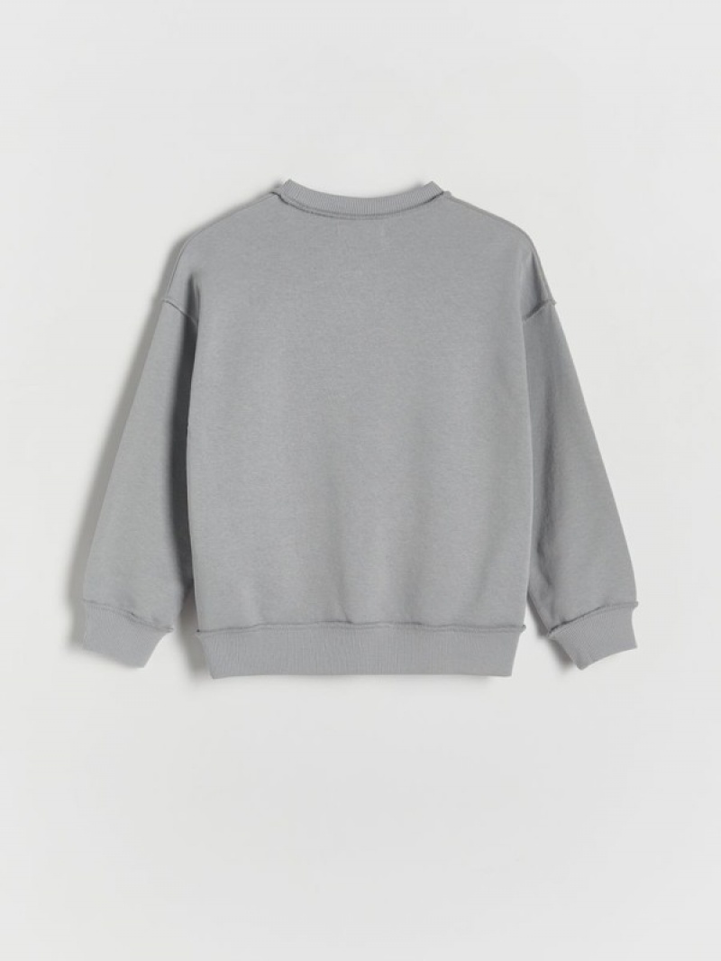 Reserved Sweatstitching Pullover Jungen Hellgrau | 3164-NOMIV