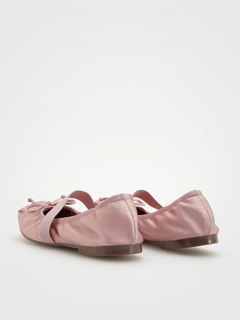 Reserved T-bar Ballerinas Halbschuhe Damen Rosa | 2705-TOIWK