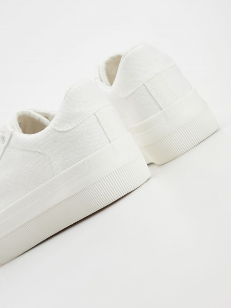 Reserved Thick Sole Sneakers Damen Weiß | 7502-WCBFM