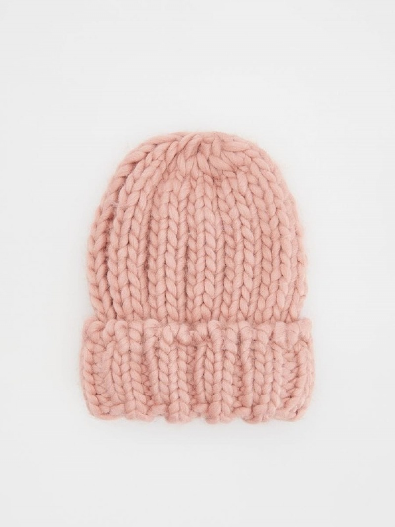 Reserved Thick Weave Mütze Mädchen Rosa | 6732-TWCGJ