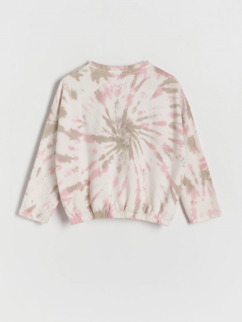 Reserved Tie Dye Effect Sweatshirts Mädchen Mehrfarbig | 8094-BQTYO