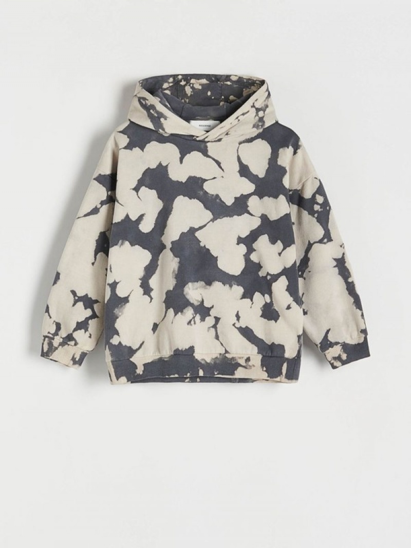 Reserved Tie-dye Pullover Jungen Dunkelgrau | 2549-BCTJZ