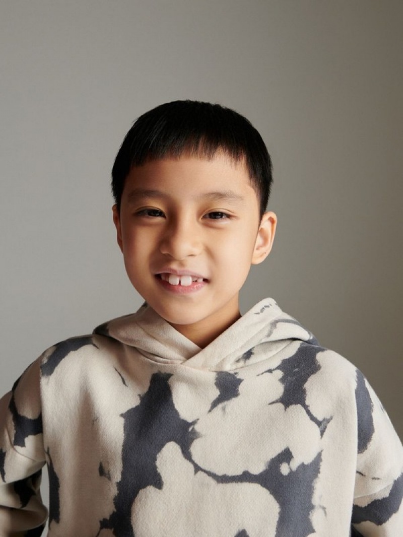 Reserved Tie-dye Pullover Jungen Dunkelgrau | 2549-BCTJZ