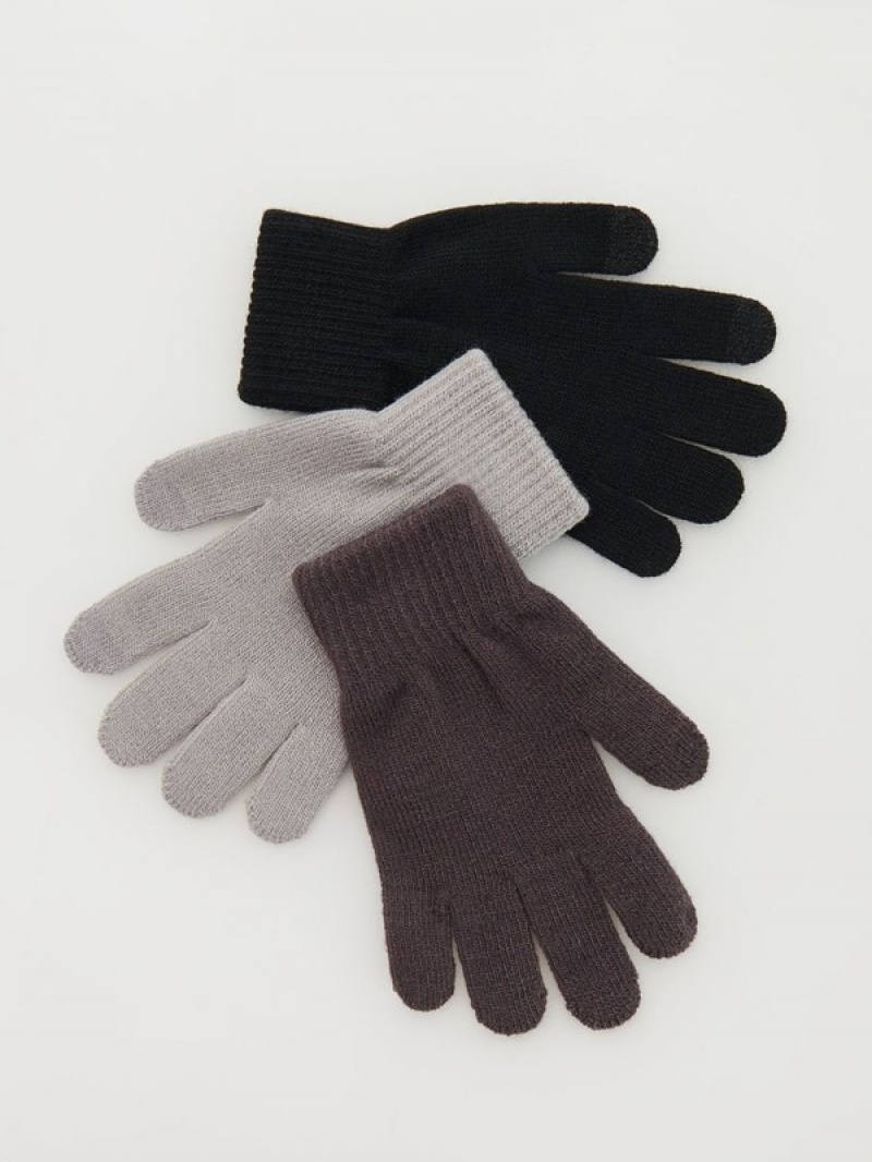 Reserved Touchscreen 3 Pack Handschuhe Mädchen Rosa | 4325-WBXYP