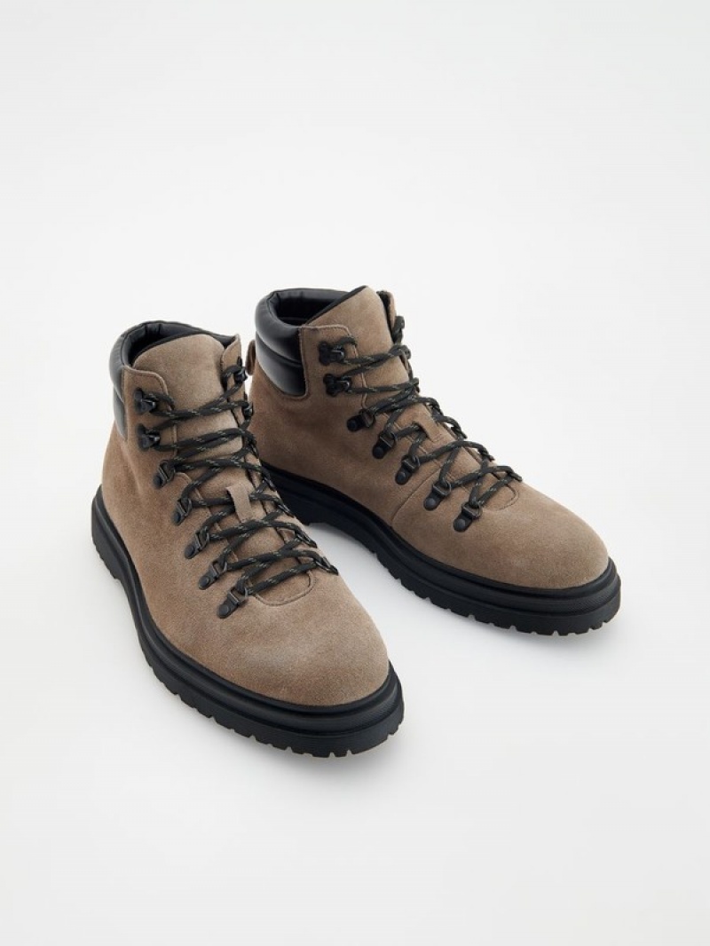 Reserved Trekking Schuhe Herren Beige | 3806-YUBQM