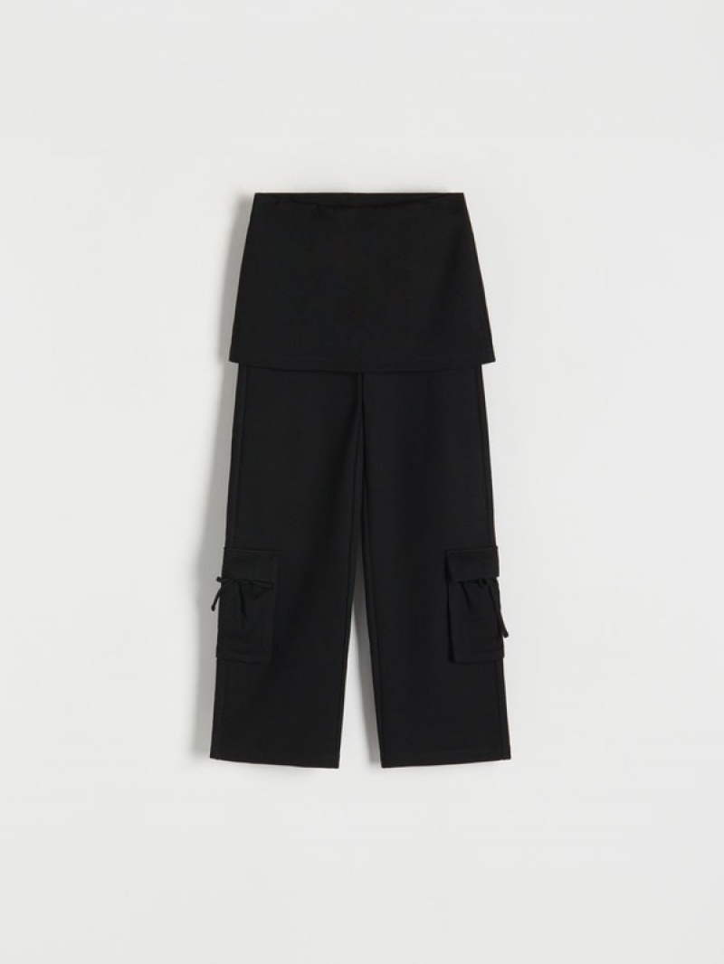 Reserved Trousers With Hosen Mädchen Schwarz | 2950-SVXBZ