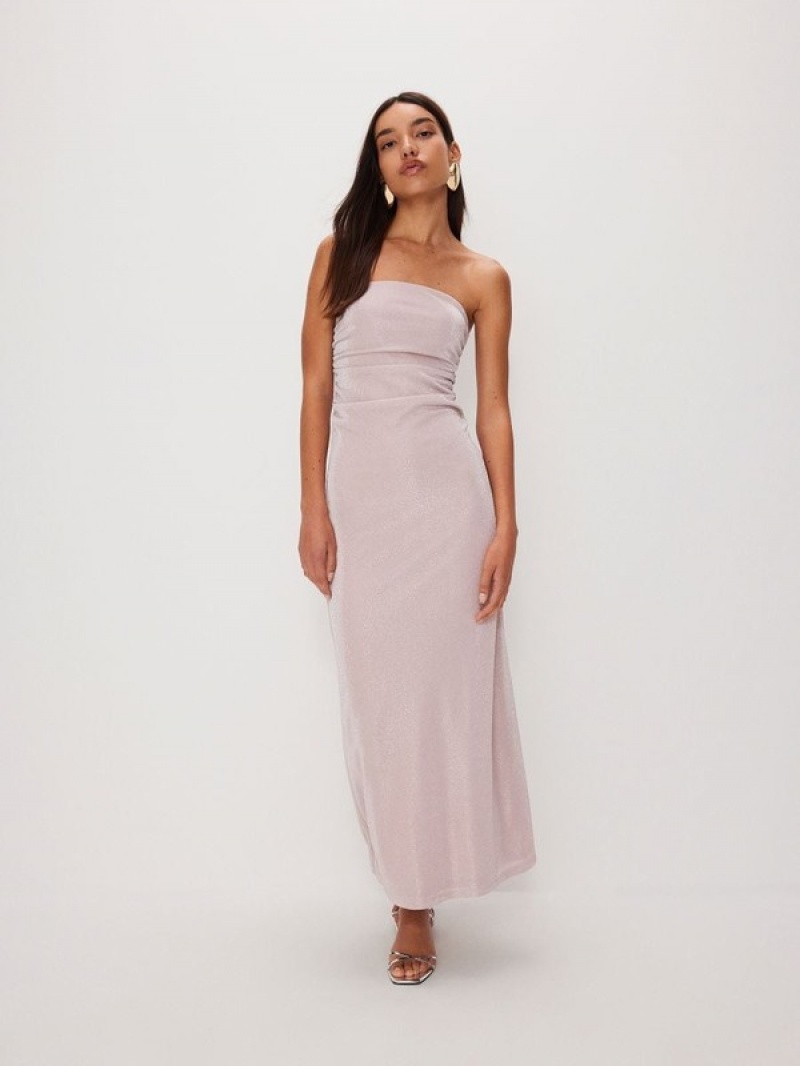 Reserved Viscose Kleid Damen Rosa | 6791-UODSM