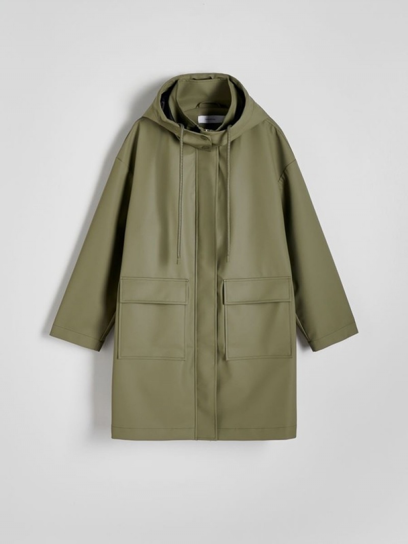 Reserved Wasserdichte Parka Jacken Damen Grün | 8561-VUGZM