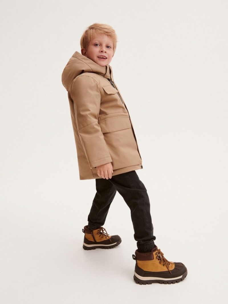 Reserved Winterhood Jacken Jungen Braun | 2503-EZBKV