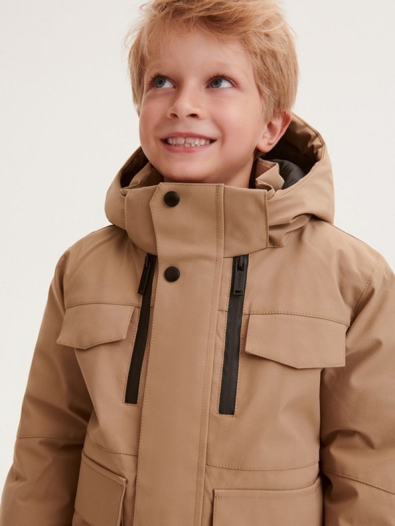 Reserved Winterhood Jacken Jungen Braun | 2503-EZBKV