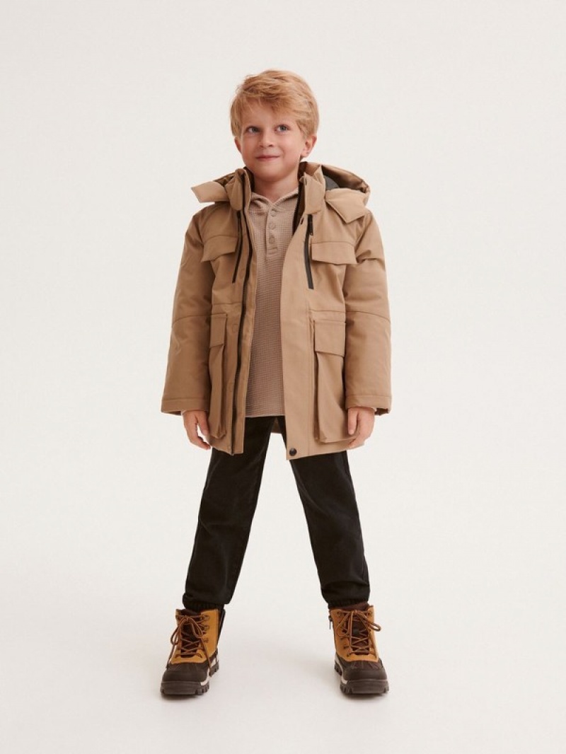 Reserved Winterhood Jacken Jungen Braun | 2503-EZBKV