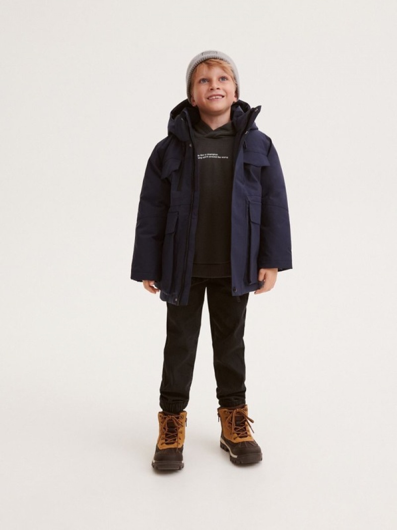 Reserved Winterhood Jacken Jungen Navy | 9132-YZTRO