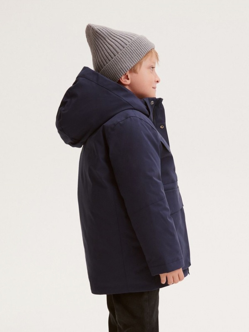 Reserved Winterhood Jacken Jungen Navy | 9132-YZTRO