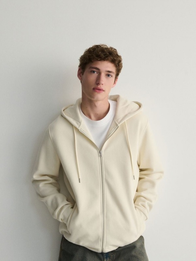 Reserved Zip Up Sweatshirts Herren Weiß | 9176-XCMSV